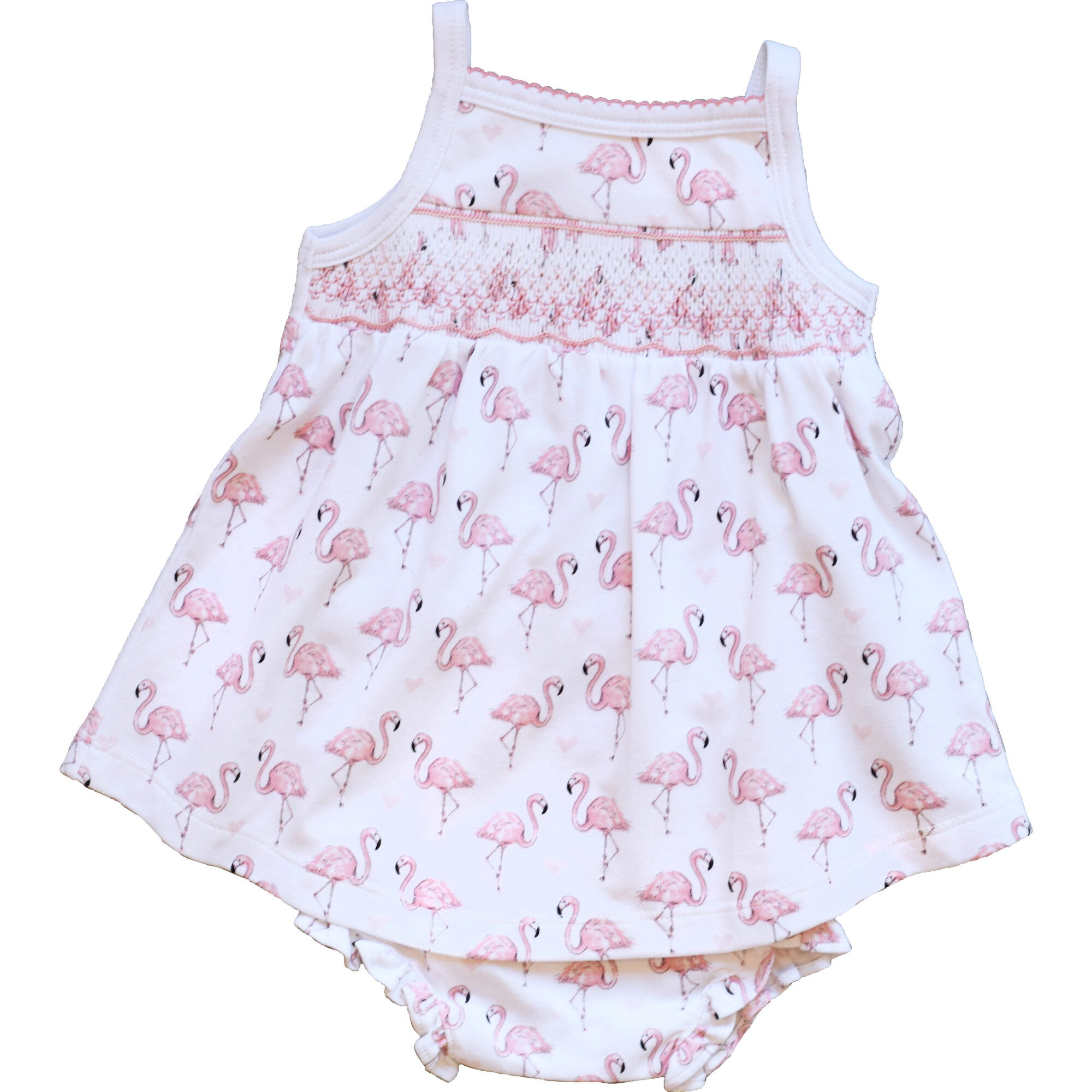 Pink Flamingo Smocked Dress - Dresses - 1