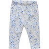 Arabella Blue Floral Leggings - Leggings - 1 - thumbnail