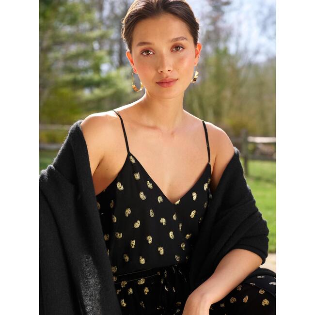 Cashmere Travel Wrap, Black - Scarves - 4