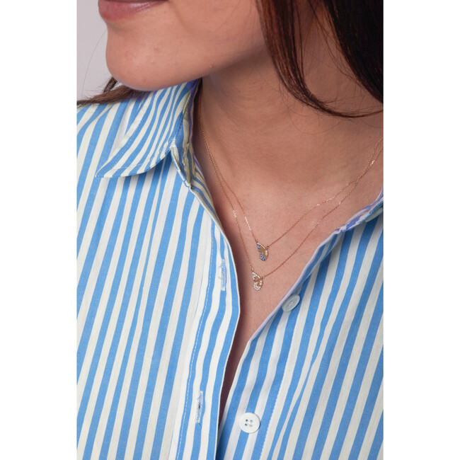 Women's Enchanted Sapphire Butterfly Wing Necklace - Necklaces - 2
