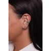 Women's Emeralds + Diamond Trio Huggie Hoops - Earrings - 2