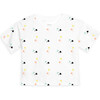 The Organic Short Sleeve Boxy Tee, Palm Print - T-Shirts - 1 - thumbnail