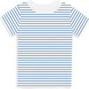 The Daily Organic Short Sleeve Tee, Cobalt Stripe - T-Shirts - 1 - thumbnail