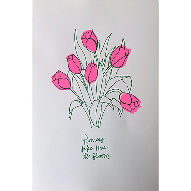 Flowers Take Time Print - Art - 1