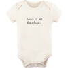 Dada is My Bestie Short Sleeve Onesie, Black - Onesies - 1 - thumbnail
