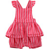 Apron Romper, Pink - Rompers - 1 - thumbnail