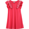 A-Line Knit Dress, Pink - Dresses - 1 - thumbnail