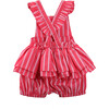 Apron Romper, Pink - Rompers - 2