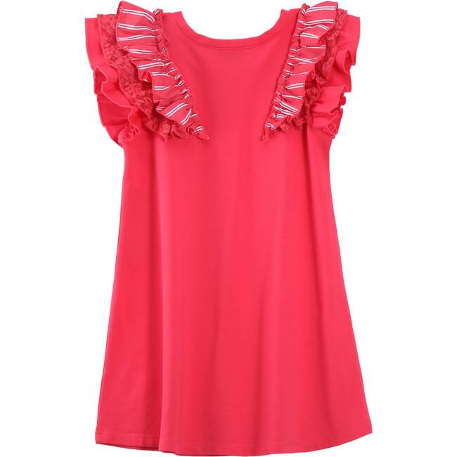 A-Line Knit Dress, Pink - Dresses - 2