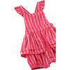 Apron Romper, Pink - Rompers - 3