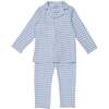 Gingham Grandpa PJ, Blue - Pajamas - 1 - thumbnail