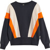 Vanka Sweatshirt, Navy Multi - Sweatshirts - 1 - thumbnail