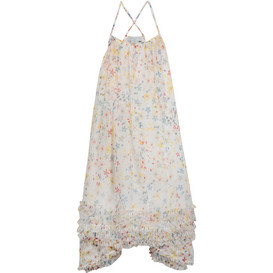 Silk Flower Maxi Dress, Multi - Dresses - 1