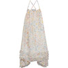 Silk Flower Maxi Dress, Multi - Dresses - 1 - thumbnail