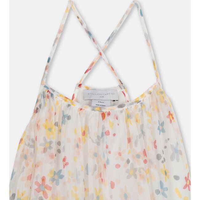 Silk Flower Maxi Dress, Multi - Dresses - 2