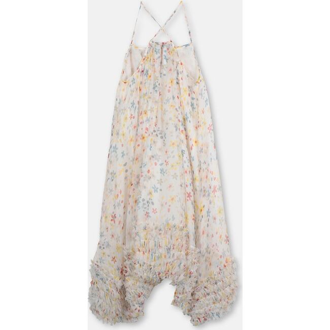 Silk Flower Maxi Dress, Multi - Dresses - 4