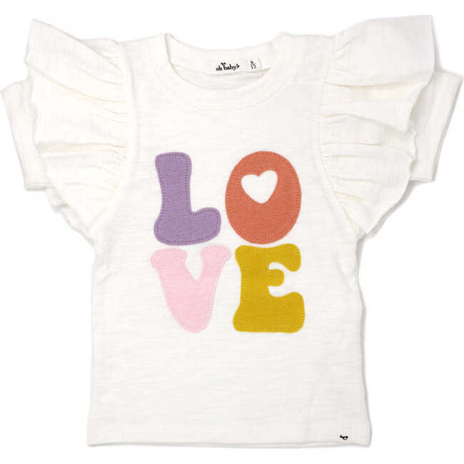 Butterfly Short Sleeve Cotton Tee, LOVE