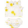 Cotton Slub Lola Top & Tushie Set, Sunshine Print - Mixed Apparel Set - 2