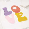 Two Piece Set, "LOVE"  Applique, Cream - Mixed Apparel Set - 2 - thumbnail