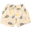 Cotton Terry Boys Track Shorts, Tennis Print - Shorts - 1 - thumbnail