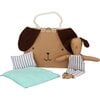 Stripy Puppy Mini Suitcase Doll - Soft Dolls - 1 - thumbnail