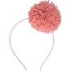 Pompom Headband, Pink - Hair Accessories - 1 - thumbnail