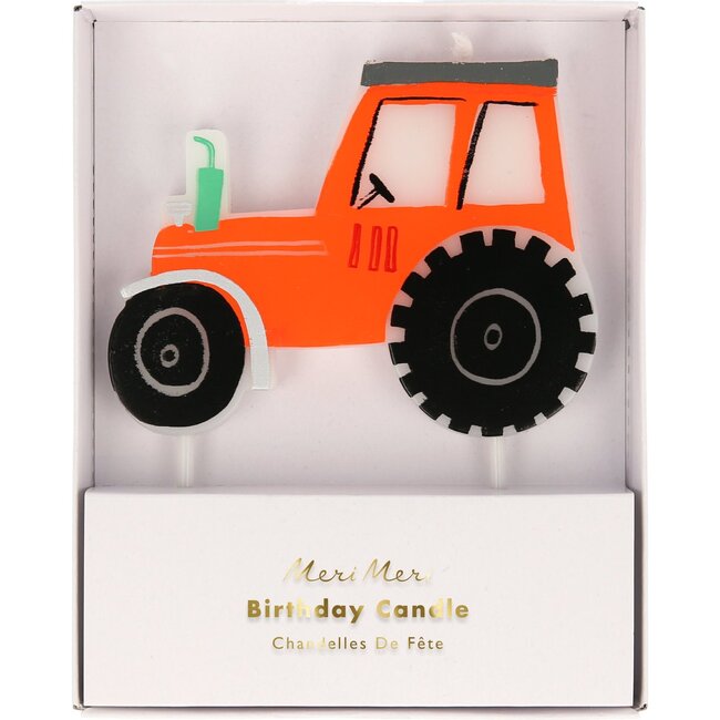 On the Farm Tractor Candle - Party Accessories - 1 - zoom