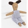 Stripy Puppy Mini Suitcase Doll - Soft Dolls - 3