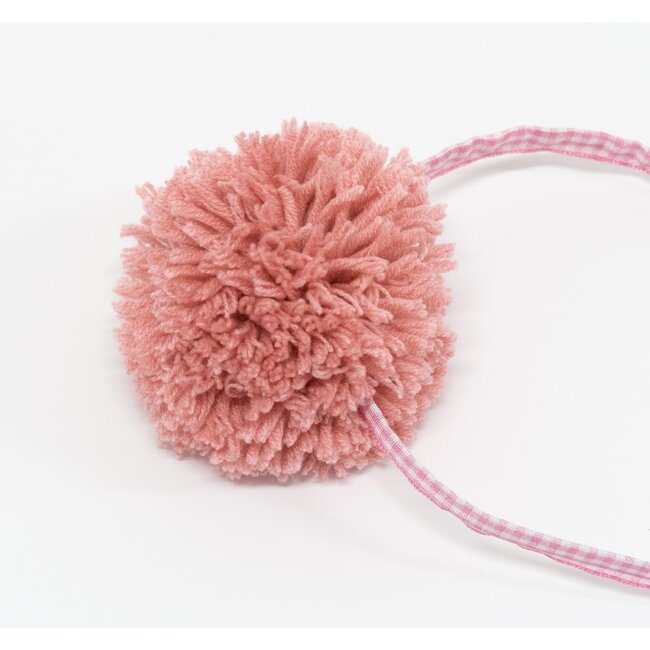 Pompom Headband, Pink