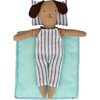 Stripy Puppy Mini Suitcase Doll - Soft Dolls - 5