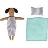 Stripy Puppy Mini Suitcase Doll - Soft Dolls - 6