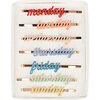 Enamel Week Day Hair Slides - Hair Accessories - 1 - thumbnail