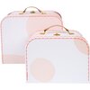 Dot Suitcases, Pink - Bags - 1 - thumbnail