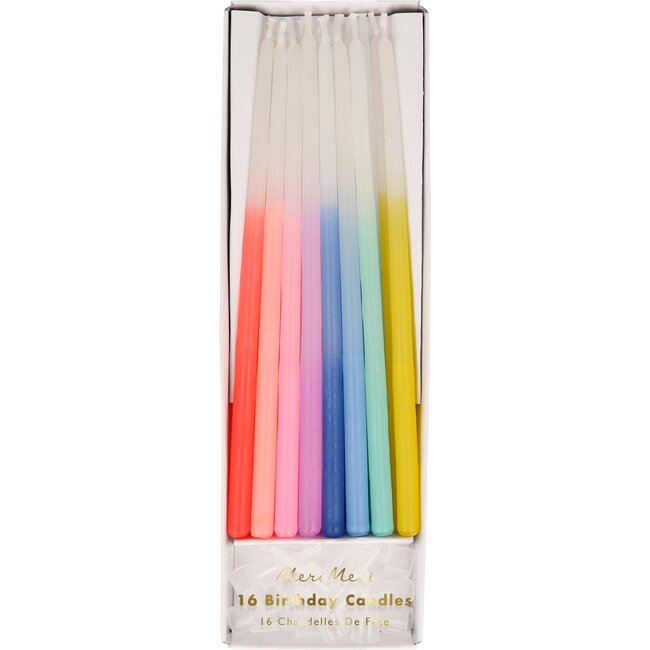 Dipped Tapered Candles, Rainbow
