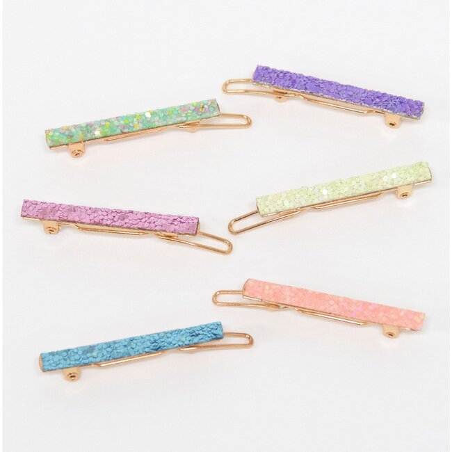 Glitter Rainbow Hair Clips - Hair Accessories - 3