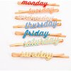 Enamel Week Day Hair Slides - Hair Accessories - 3