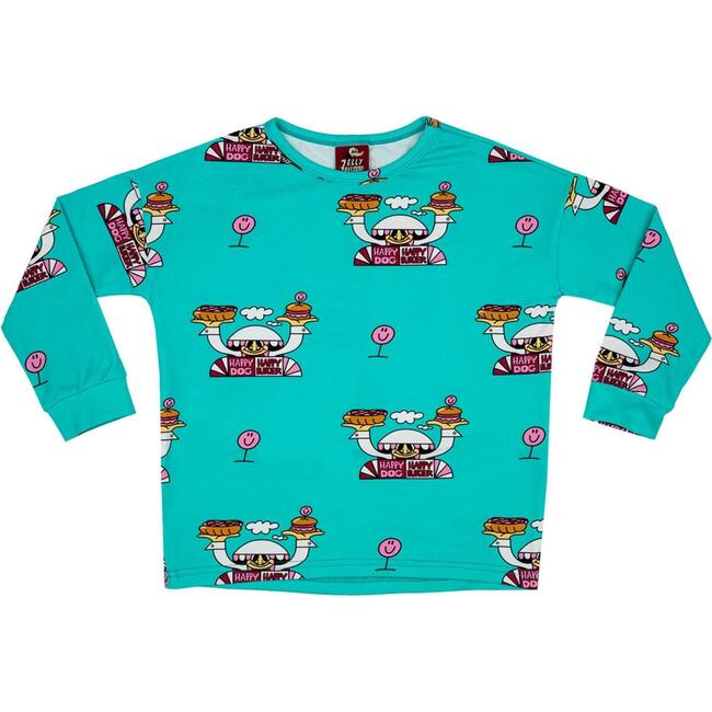 Long Sleeve T-Shirt So Hungry Turquoise