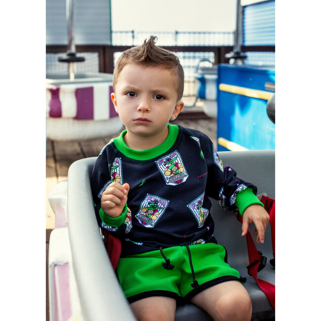 Retro Shorts Rollercoaster Granny Smith Green - T-Shirts - 2