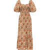 Women's Mae Midi, Coral Floral - Dresses - 1 - thumbnail