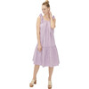 The Women's Smocked Secret Nursing Dress, Lilac Gingham - Dresses - 1 - thumbnail