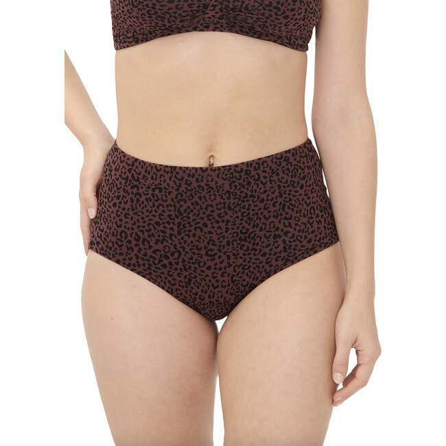 The Women's High Tuck Brief, Mocha Leopard