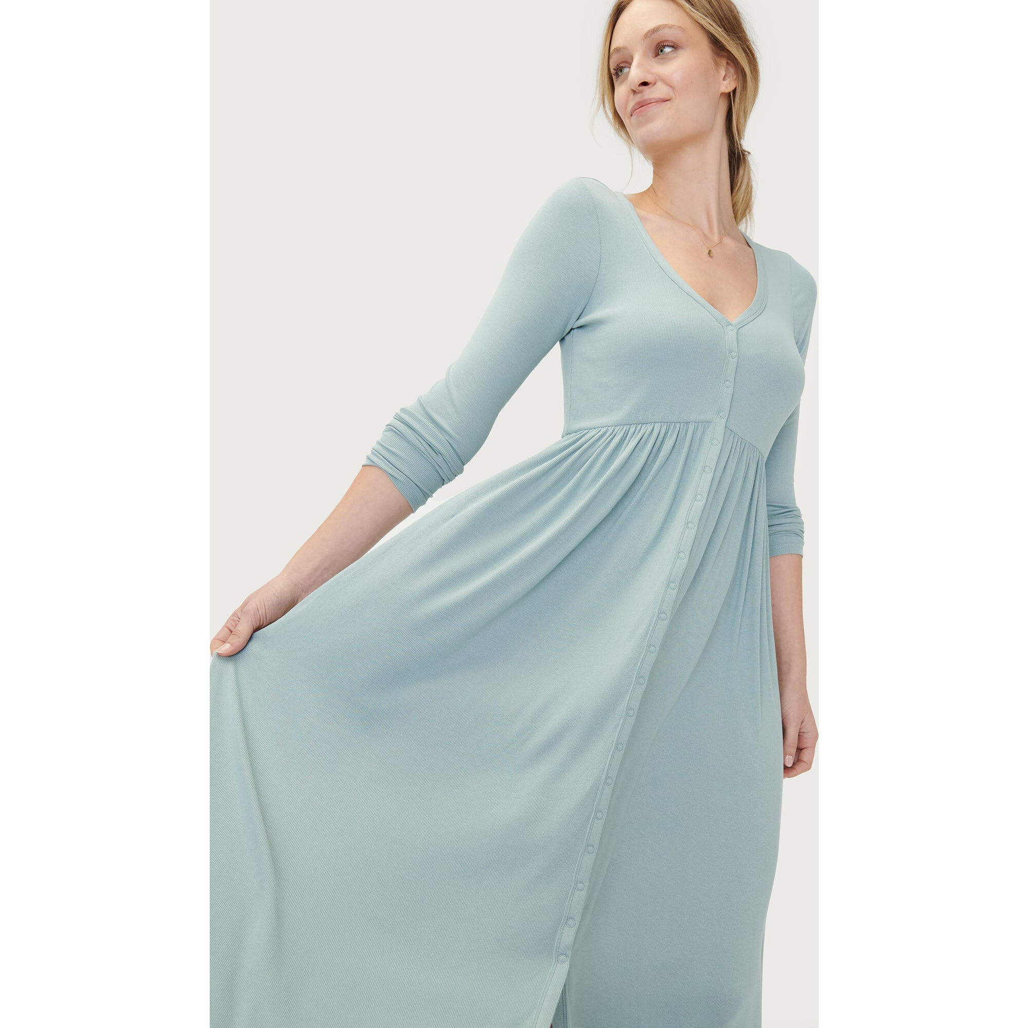 HATCH The Softest Rib Nursing Dress