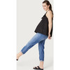 The Women's Eyelet Ella Tank, Black Eyelet - Tees - 3