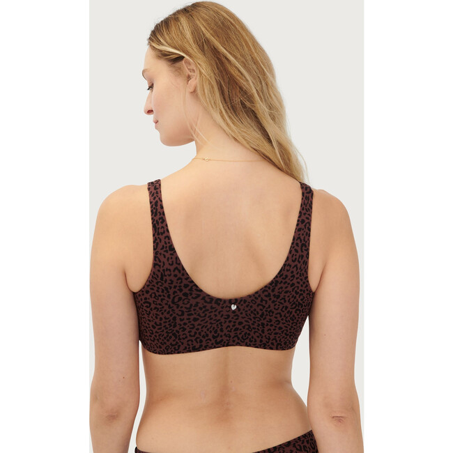 The Women's Skin To Skin Bra, Mocha Leopard - Loungewear - 4