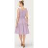 The Women's Smocked Secret Nursing Dress, Lilac Gingham - Dresses - 5 - thumbnail