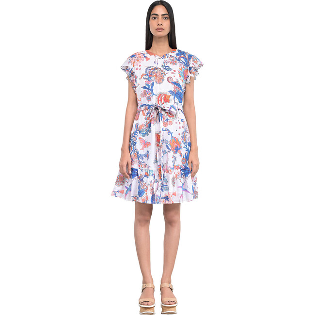 Women's Lilian Dress, Psychedlia Tricolor - Dresses - 1