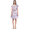 Women's Lilian Dress, Psychedlia Tricolor - Dresses - 1 - thumbnail