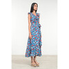 Women's Eris Dress, Melodic Floral Dazzling Blue - Dresses - 2 - thumbnail