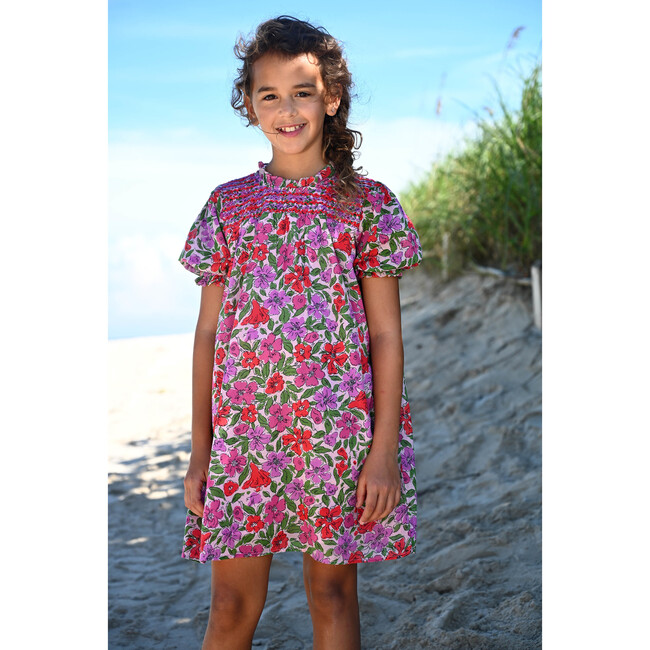 Girls Nicole Dress, Melodic Floral Bonbon - Dresses - 2