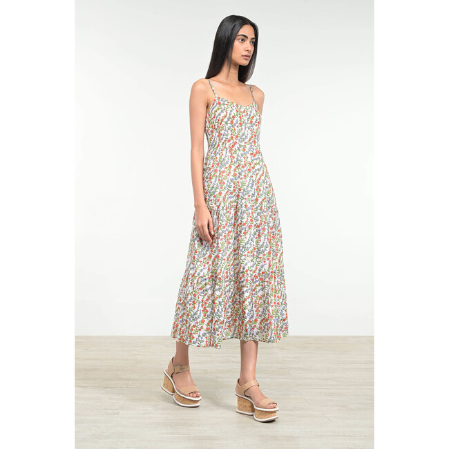 Women's Beryl Dress, Boundless Floral White - Dresses - 3